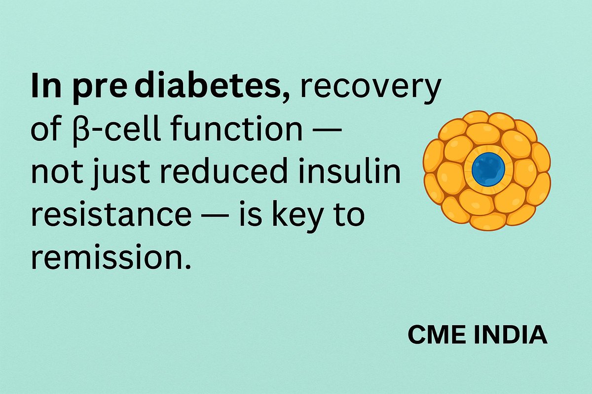 CME INDIA (@cmeindia1) on Twitter photo "In prediabetes, recovery of β-cell function—not just reduced insulin resistance—is key to remission"
<a href="/TheLancetEndo/">The Lancet Diabetes & Endocrinology</a>
<a href="/drmohanv/">Dr.V.Mohan</a> <a href="/DrAmbrishMithal/">Dr Ambrish Mithal</a> <a href="/DanielJDrucker/">Daniel J Drucker</a> <a href="/scottisaacsmd/">Scott Isaacs</a>
<a href="/AskDrShashank/">Dr. Shashank Joshi</a> <a href="/AnujMah51145112/">Dr. Anuj Maheshwari</a>
<a href="/parthaskar/">Partha S Kar 🇮🇳🇬🇧🏏🎥</a> <a href="/EndoConnect/">Endocrine Connections</a> <a href="/youngdiabendo/">Young Diabetologists and Endocrinologists’ Forum</a> <a href="/diabetologist/">Dr.S.Ramkumar MD DM (AIIMS) DrNB</a> <a href="/Dr_AshokJhingan/">Dr. Ashok Jhingan, MD ( Diabetologist )</a> "In prediabetes, recovery of β-cell function—not just reduced insulin resistance—is key to remission"
<a href="/TheLancetEndo/">The Lancet Diabetes & Endocrinology</a>
<a href="/drmohanv/">Dr.V.Mohan</a> <a href="/DrAmbrishMithal/">Dr Ambrish Mithal</a> <a href="/DanielJDrucker/">Daniel J Drucker</a> <a href="/scottisaacsmd/">Scott Isaacs</a>
<a href="/AskDrShashank/">Dr. Shashank Joshi</a> <a href="/AnujMah51145112/">Dr. Anuj Maheshwari</a>
<a href="/parthaskar/">Partha S Kar 🇮🇳🇬🇧🏏🎥</a> <a href="/EndoConnect/">Endocrine Connections</a> <a href="/youngdiabendo/">Young Diabetologists and Endocrinologists’ Forum</a> <a href="/diabetologist/">Dr.S.Ramkumar MD DM (AIIMS) DrNB</a> <a href="/Dr_AshokJhingan/">Dr. Ashok Jhingan, MD ( Diabetologist )</a>