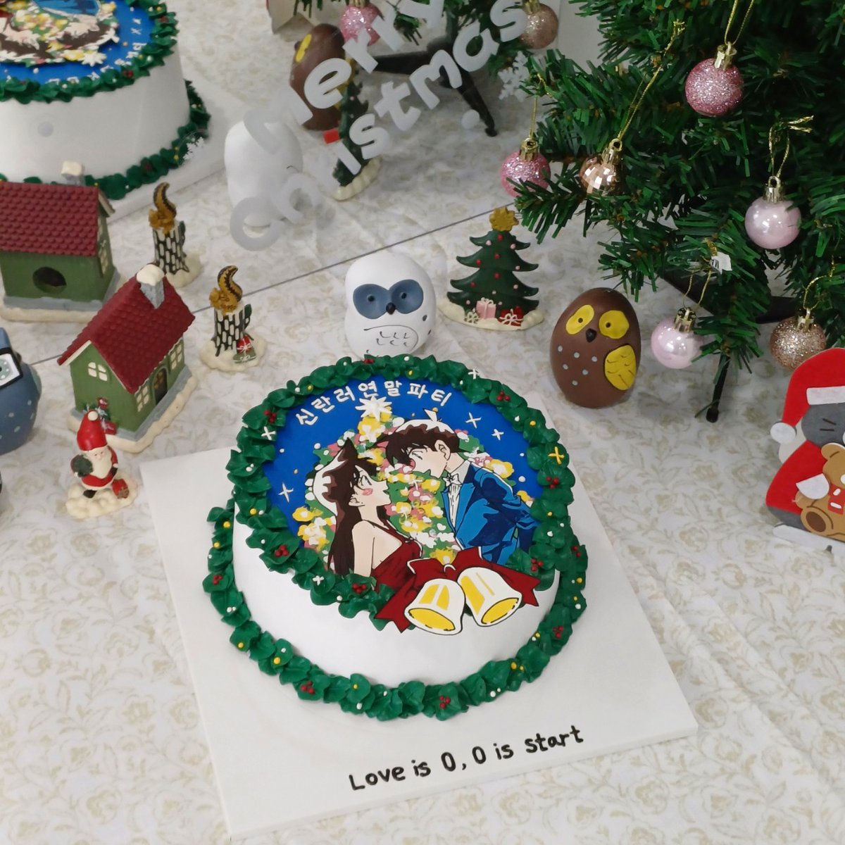 작년 케이크는요.....