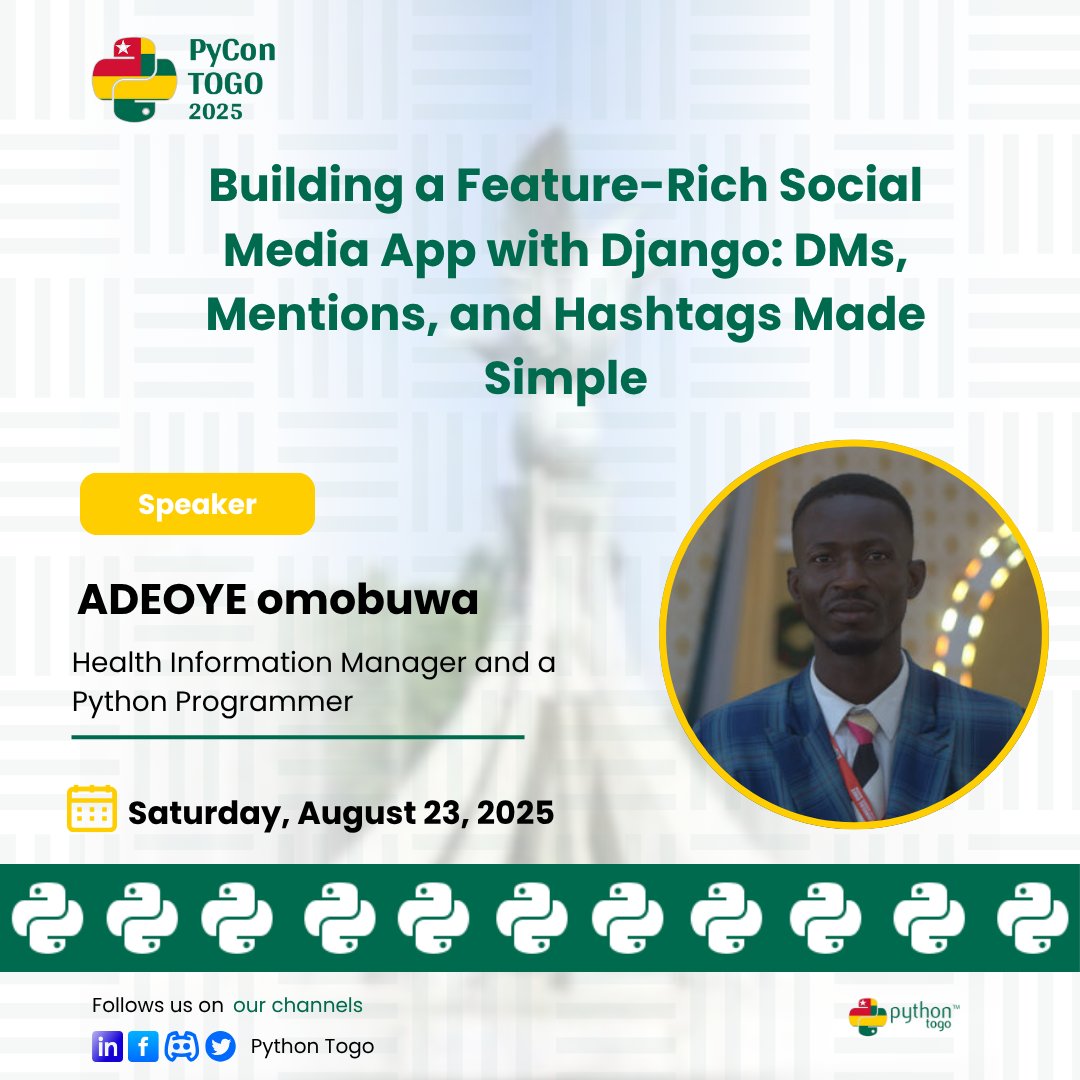 PyCon Togo tweet media
