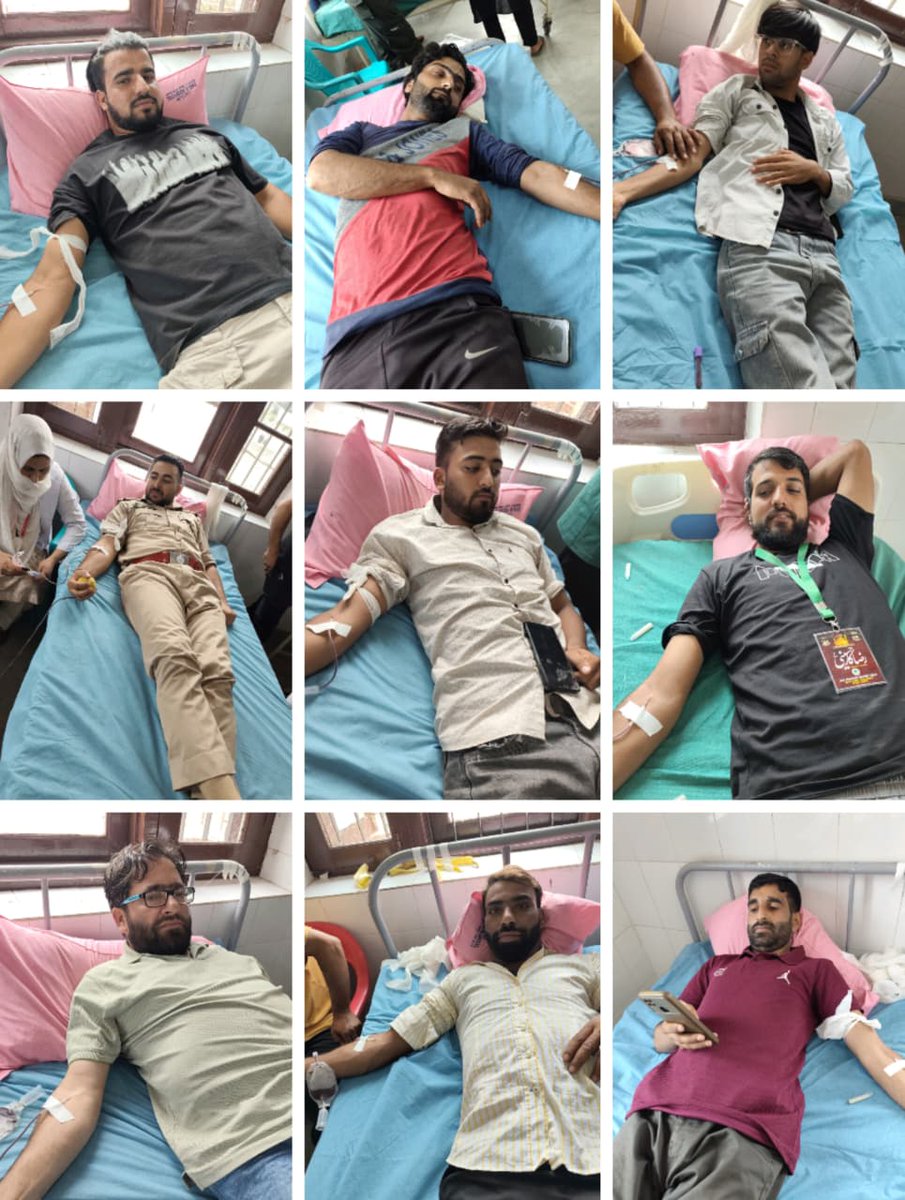AnjumanBlood's tweet photo. @ShianSharie's Student wing Babul ilm Youth Society Organized Blood Donation Camp at Nowgam Sonawari under the Patronage of @MosaviAga President j&amp;k Anjuman-E-Sharie Shian.
87 pints of Blood Collected 
 Alhamdulillah 

@agamujtaba
@agasyedmuntazir 
@AnjumanBlood 
@BloodDonorsIn https://t.co/nM2fY662J6