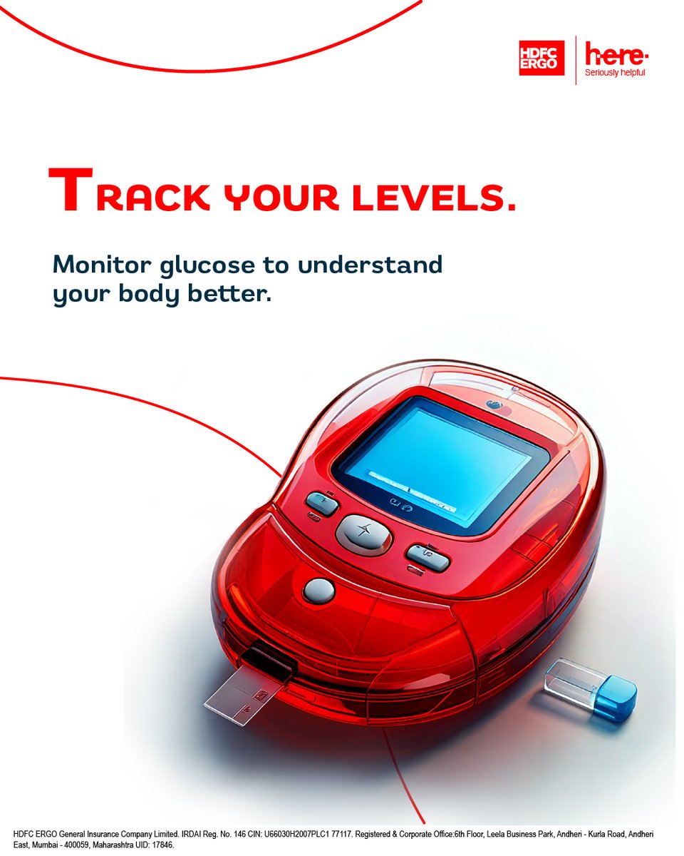 HDFCERGOGIC's tweet image. Diabetes doesn’t call ahead, it just shows up. So, stay two steps ahead and T.M.E. your way to better health with the Here App.   

#HDFCERGO #HereApp #DiabetesManagement #HealthInsuranceMadeEasy
