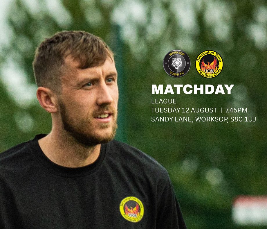 𝗠𝗔𝗧𝗖𝗛𝗗𝗔𝗬

Just a few hours to go until we continue our league campaign away at <a href="/worksoptownfc/">Worksop Town FC</a> Reserves.

Kick off is 7.45pm

#UpTheDinno
<a href="/iCompareLtd/">iCompare Ltd</a> 
<a href="/BrearleyandCo/">Brearley & Co</a>