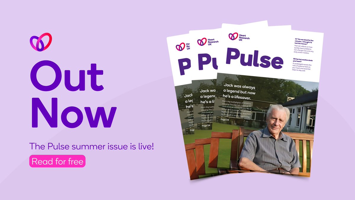heartresearchuk's tweet photo. Read the summer issue of Pulse, our charity magazine made for you and your heart health, for FREE here: https://t.co/hblpaDJ78G
#YorkshireMagazine #LeedsMagazine #HeartResearchUK #PulseMagazine https://t.co/CNog71fIMn