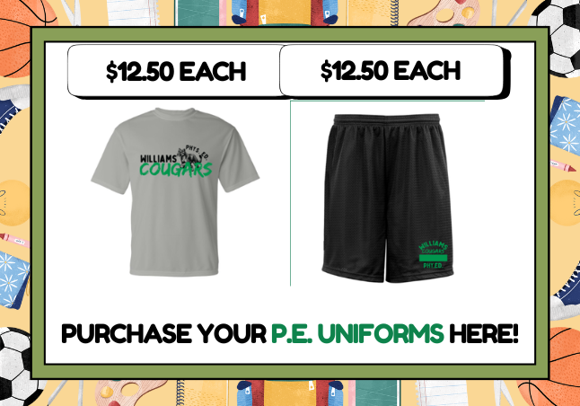 WilliamsMiddleMagnetIB (@williamsibmyp) on Twitter photo Purchase P.E. Uniforms Here hillsboroughschools.org/o/williams/art… Purchase P.E. Uniforms Here hillsboroughschools.org/o/williams/art…