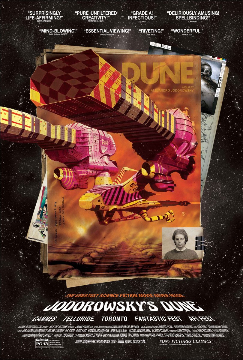 Jodorowsky’s Dune — the greatest film never made.
Love this documentary, rewatch it every month.

youtu.be/m0cJNR8HEw0?si…