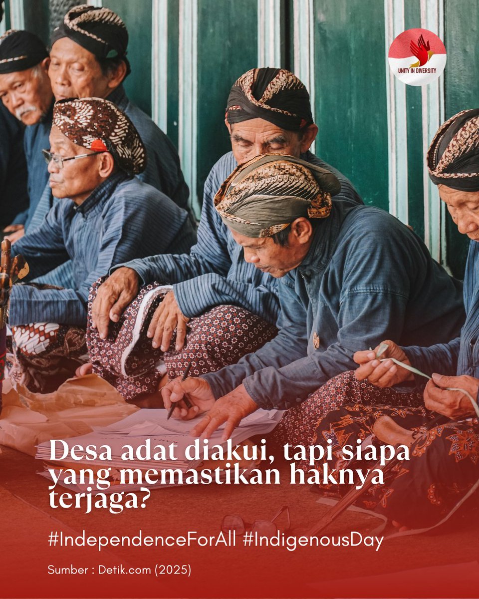 Sudah ada hukum, tapi apakah sudah ditegakkan?

UU No. 6 Tahun 2014 tentang Desa dan pengakuan hak masyarakat adat.

Yuk pelajari bareng-bareng!

📖 UU No. 6 Tahun 2014 isinya:
✔ Mengakui desa adat
✔ Memberikan hak mengatur wilayah, budaya, dan kehidupan sosia
✔ Memberi
