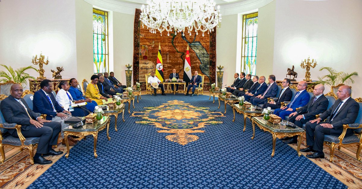 I want to thank His Excellency Abdel Fattah El-Sisi for inviting us to engage in a productive dialogue. It has been a long time since I last visited Egypt. Uganda and the Great Lakes region have been historically linked to Egypt through the Nile River. Our political relationship