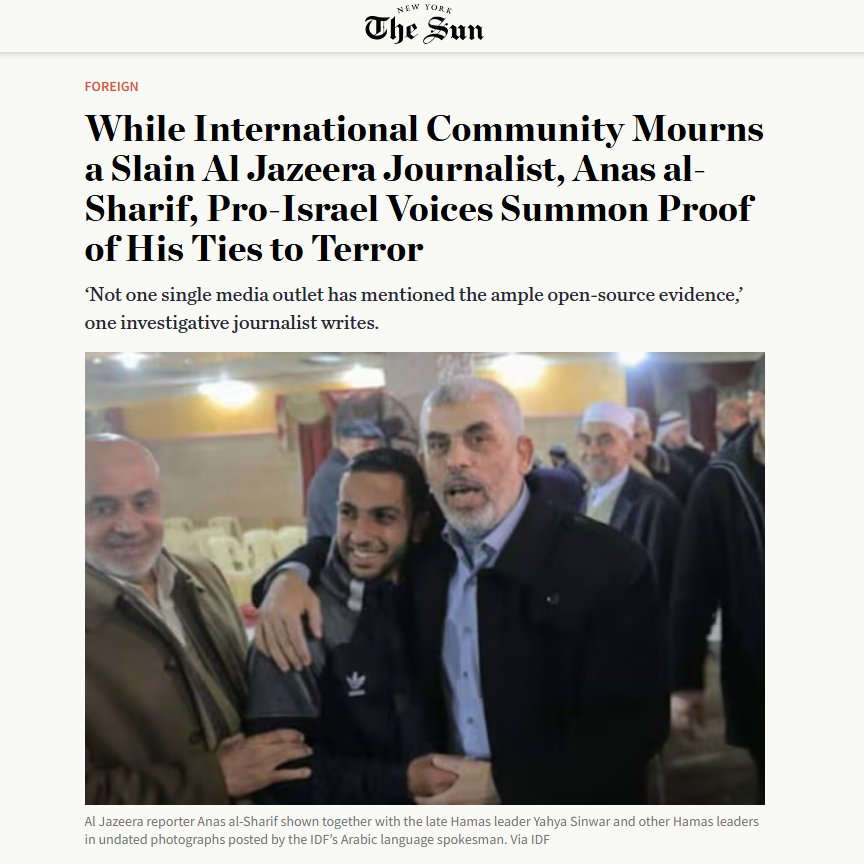 It's absolutely disgraceful that the international media has been so cheerfully duped by Hamas and its Qatari funders and enablers, and are describing the "Al Jazeera journalists" as brave war correspondents when they were actually terrorist operatives.
The media has an