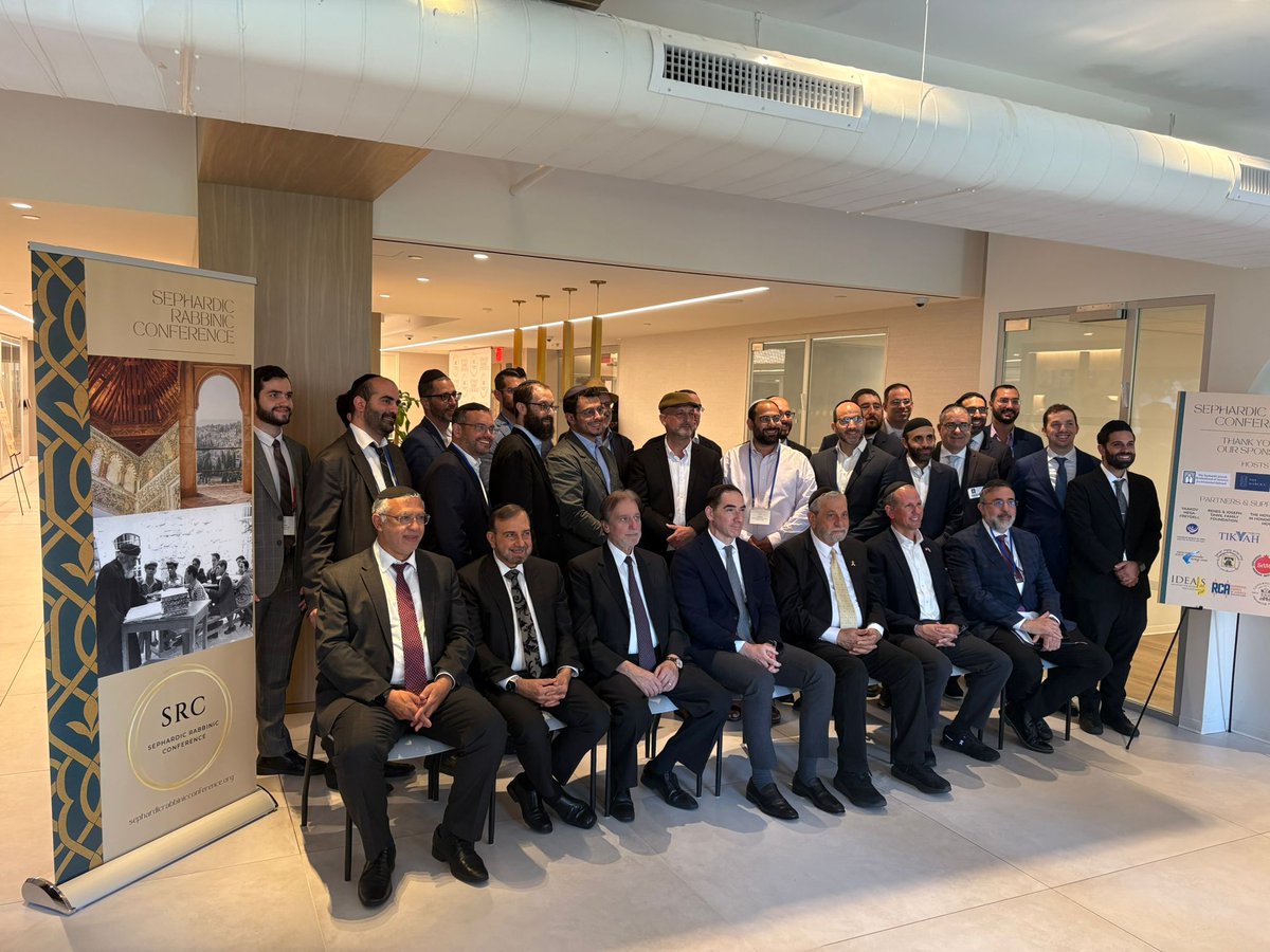 I just ended a conference with Ḥakhamim representing Spanish &amp; Portuguese, Maghrebi, Greek, Turkish, Syrian, Lebanese, Egyptian, Iraqi, Yemeni, and Persian communities. We gathered to confront the challenges of Sepharadi education and chart a path forward.

I haven’t been this