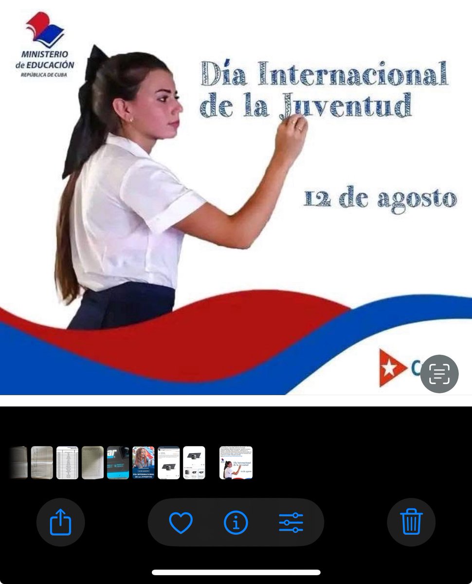 12 de agosto dia internacional de la juventud. Creer en los jóvenes es ver en ellos, amor a la Patria…confianza en sí mismos, convicción profunda de que la juventud puede, de que sobre los hombros de la juventud se pueden depositar grandes tareas.#Camagüey #100AñosConFidel