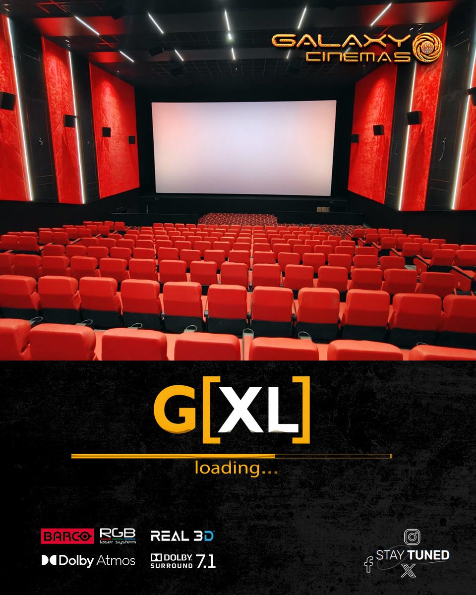 galaxycinemass's tweet photo. 🎬 Presenting Vellore’s FIRST G[XL] – Large Screen Format &amp; Triple Luxe Screens 🍿✨

BARCO RGB Laser | Dolby Atmos | Real 3D | Dolby Surround 7.1

#GalaxyCinemas #Vellore #GXL #CoolieFDFS #Anirudh #PoojaHegde #SuperstarRajinikanth #LokeshKanagaraj #Nagarjuna #CoolieFromAug14 https://t.co/kGspJxAqNA