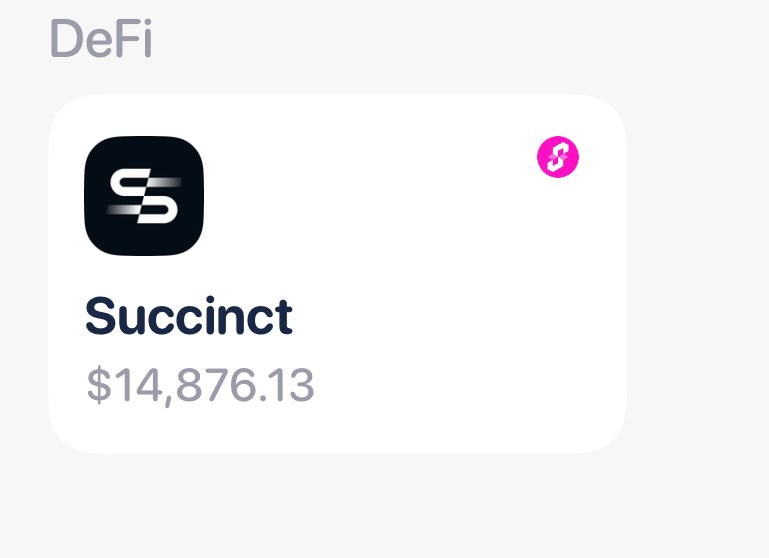Wow I can see now my staked $PROve on my wallet , 

Bullish on succinct 🩷🤟🏼