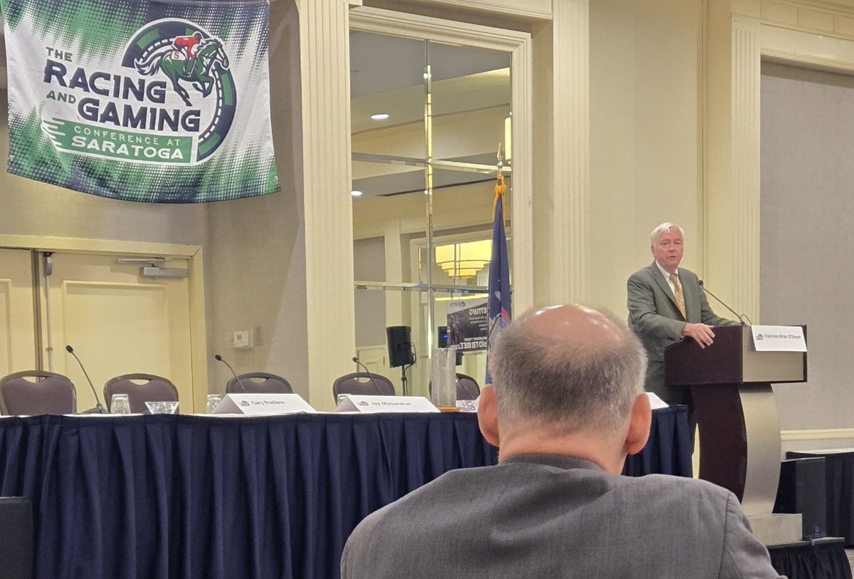 MattRybaltowski's tweet image. In remarks at the Racing and Gaming Conf at Saratoga NYSGC Chair Brian O&apos;Dwyer pounded his fist against the dais to reiterate that the Commission will abide by the most &quot;stringent standards,&quot; in issuing up to 3 casino licenses. O&apos;Dwyer referenced the Vegas AML cases on Tues #RGCS
