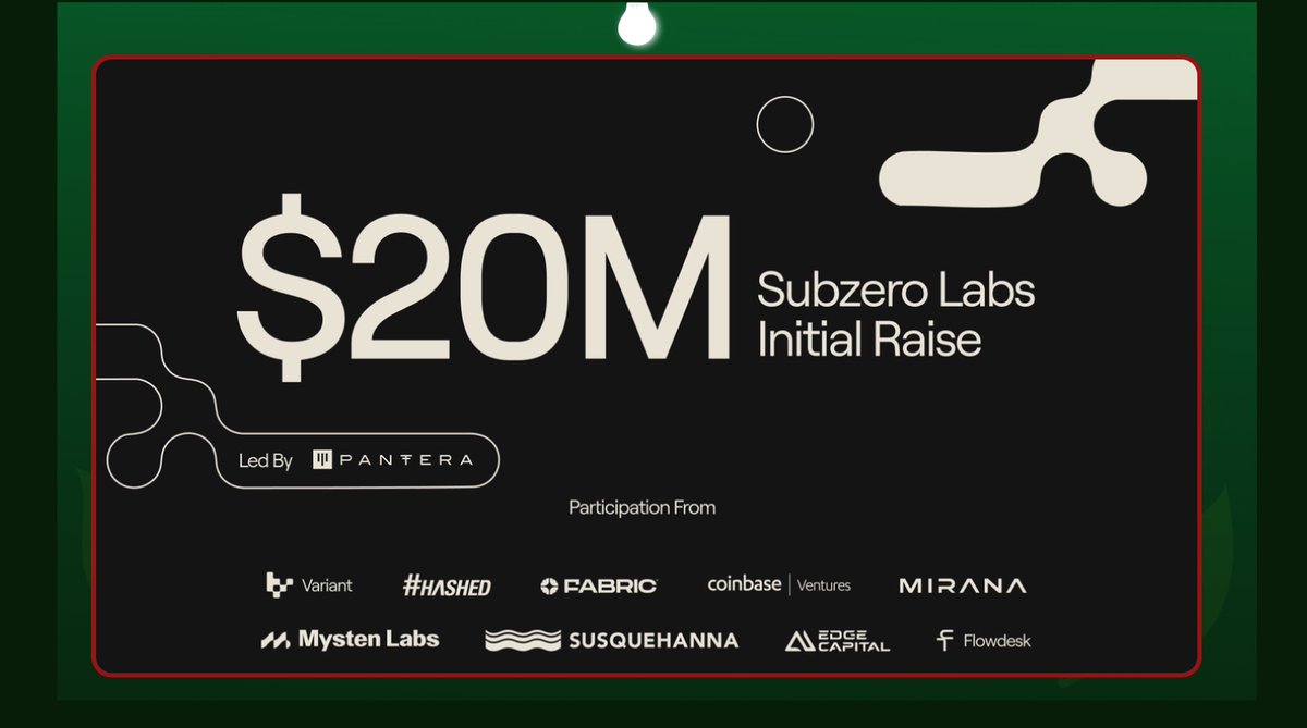 📝 New L1 project
Add to your tab /&gt;

Funding: $20M
Led: by pantera capital

Subzero labs specializes in building <a href="/RialoHQ/">Rialo</a> a developer-first Layer-1 blockchain platform.

This is designed to support internet-scale decentralized applications.

To join:

Go to: