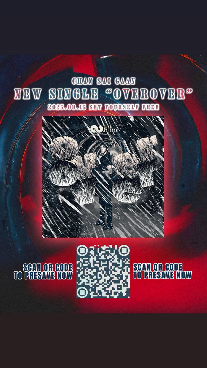 chansaigaan's tweet photo. 💥overover💥 invites listeners to scream out their frustrations

// 2025.08.15💥presave single “overover” //
https://t.co/edpM01NMHG

// 2025.08.22🔥 presave the remixes “overover” //
https://t.co/IfKIvd0LEM

#chansaigaan #overover #theremixes #newsong #newmusic #kpop https://t.co/9iSM6uRdDn