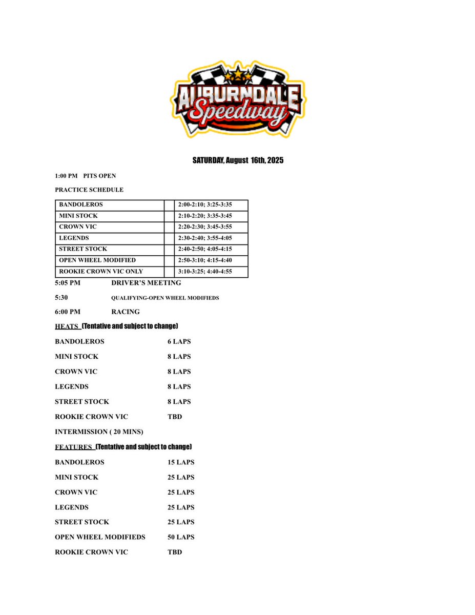 Auburndale Speedway (@a_dalespeedway) on Twitter photo 