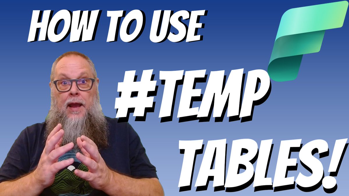 Tales From The Field (@talesftfield) on Twitter photo You want temp tables? You got temp tables!! Today @dbabulldog walks you through how to use distributed and mdf backed temp tables in #MicrosoftFabric!
Link: youtu.be/f_eZEmbZ69U
cc <a href="/SQLBalls/">Bradley Ball</a> <a href="/BradleySchacht/">Bradley Schacht</a> <a href="/neeraj_jhaveri/">Neeraj Jhaveri</a> <a href="/JoshLuedeman/">Josh Luedeman | @joshluedeman.bsky.social</a> You want temp tables? You got temp tables!! Today @dbabulldog walks you through how to use distributed and mdf backed temp tables in #MicrosoftFabric!
Link: youtu.be/f_eZEmbZ69U
cc <a href="/SQLBalls/">Bradley Ball</a> <a href="/BradleySchacht/">Bradley Schacht</a> <a href="/neeraj_jhaveri/">Neeraj Jhaveri</a> <a href="/JoshLuedeman/">Josh Luedeman | @joshluedeman.bsky.social</a>