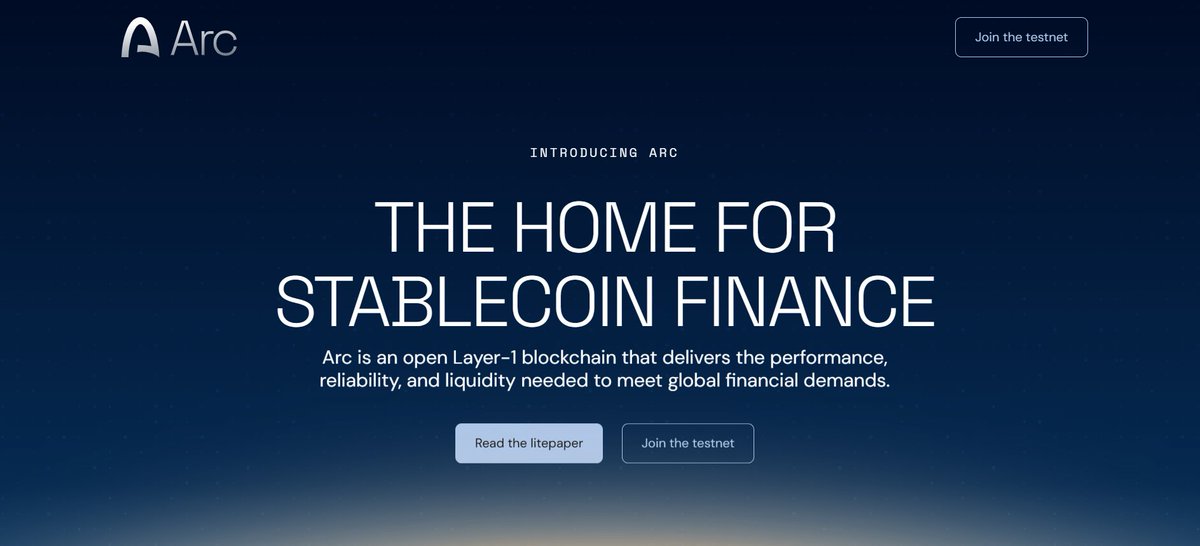 morsyxbt's tweet image. 🧩Early Alpha Project : @arc 
official product of  : @circle
only 2k followers on X right now

funds raised : $2B
at $3.5B valuation
domain link : arcnetwork.xyz

arc is a purpose built EVM compatible L1 blockchain advancing the frontier of stablecoin finance and…