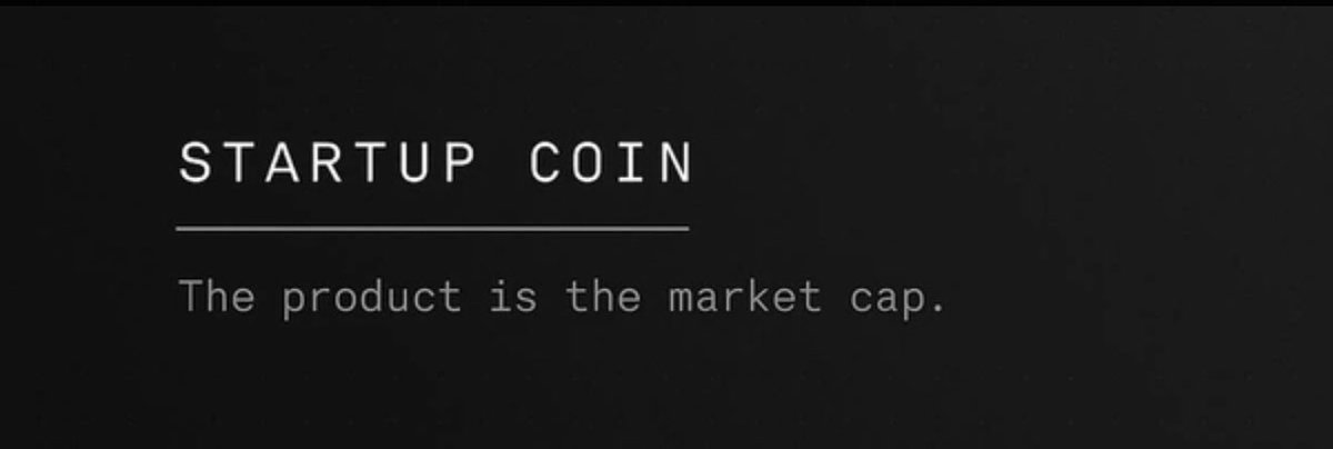 BASEdavy's tweet photo. @milesdeutscher it would be $startup

The product is the market. https://t.co/EPv3TnnUoy