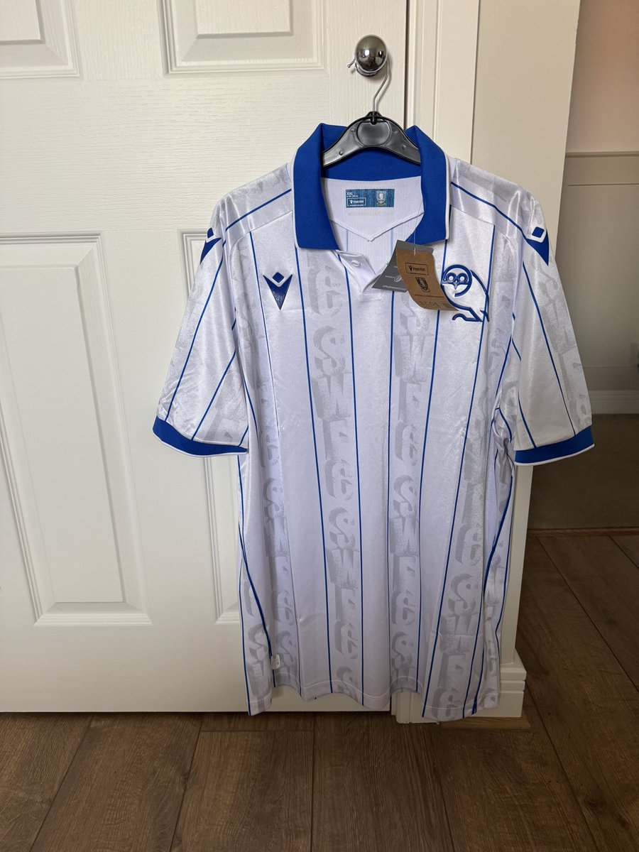 SBSheff's tweet image. Looks better in the flesh but the Owl has a big arse for me and looks oversized. Maybe it will grow on me 🦉💙 #swfc