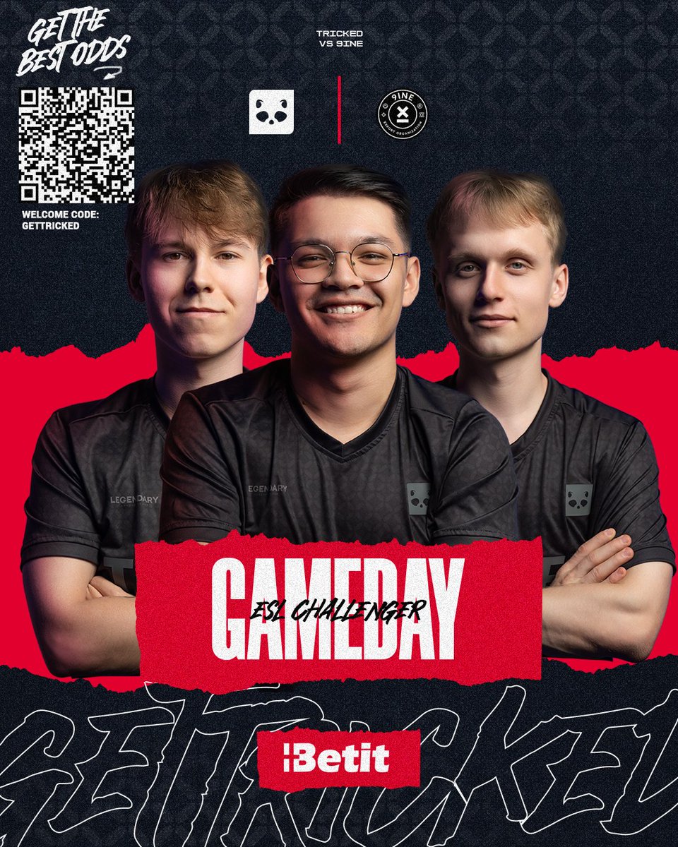 More #CS2 for us in the <a href="/ESLCS/">ESL Counter-Strike</a> Challenger League! 🦝

Are you ready for our second date this month <a href="/9INEGG/">9INE Pusulabet</a> at 19:00?

#Betit #GetTricked