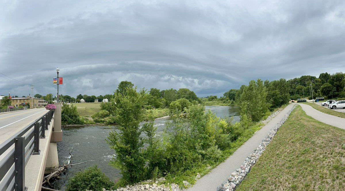 Brandon Wirth (@b_dubs4) on Twitter photo A beautiful shelf cloud heading into the Big Rapids as of 9:23 a.m. Tuesday morning. #NWS <a href="/MiStormChasers/">Michigan Storm Chasers</a> <a href="/NWSGrandRapids/">NWS Grand Rapids</a> A beautiful shelf cloud heading into the Big Rapids as of 9:23 a.m. Tuesday morning. #NWS <a href="/MiStormChasers/">Michigan Storm Chasers</a> <a href="/NWSGrandRapids/">NWS Grand Rapids</a>