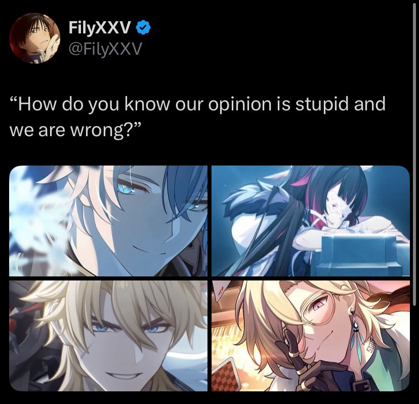 FilyXXV's tweet image. tell me one time when i was wrong 🤔