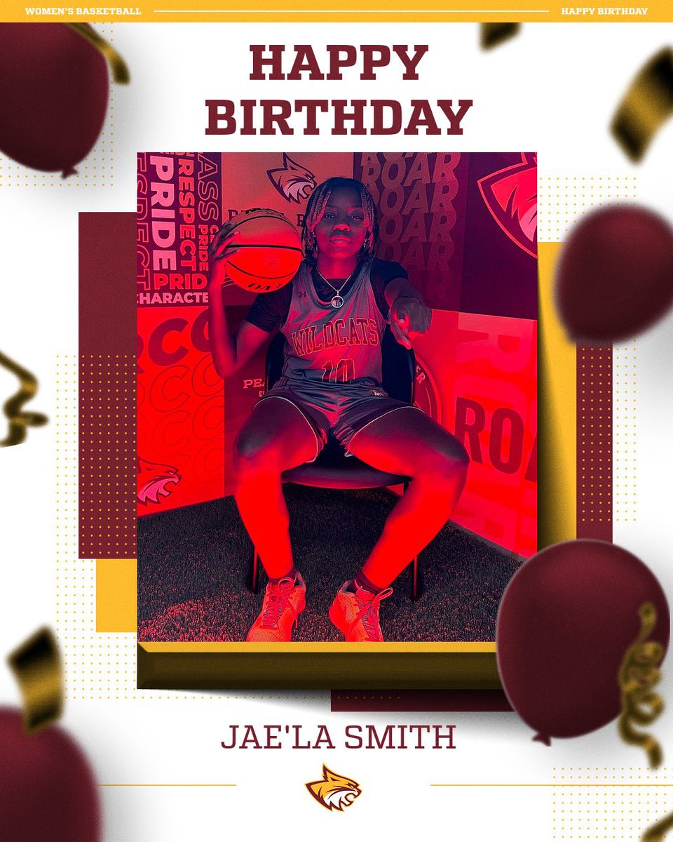 Pearl River Women’s Basketball (@pearlriverwbb) on Twitter photo 🎉 Happy Birthday <a href="/jaeladsmith/">Jae’la Smith ✞</a> ! 🏀❤️💛
We hope your day is as amazing as your game! 🐾🔥
#RRR #WildcatWBB 🎉 Happy Birthday <a href="/jaeladsmith/">Jae’la Smith ✞</a> ! 🏀❤️💛
We hope your day is as amazing as your game! 🐾🔥
#RRR #WildcatWBB