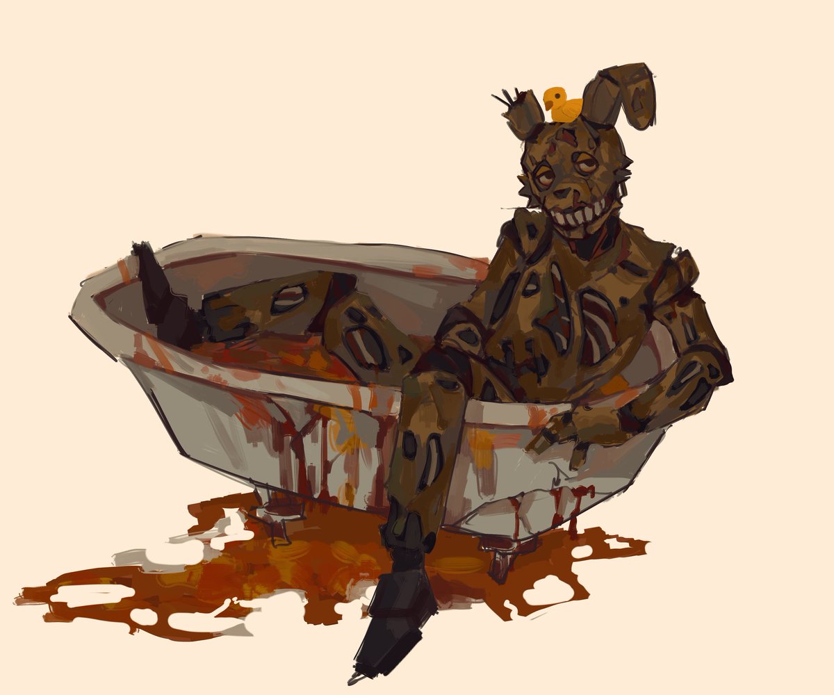 Uhhh..bro is trying to wash the shit out of himself
#fnaf