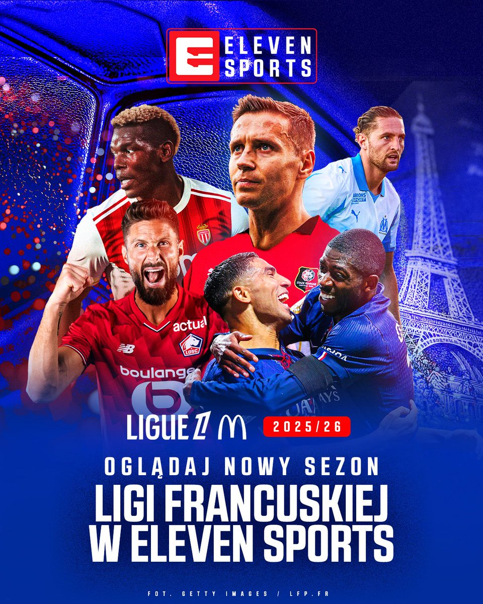 Już w ten weekend startuje 🇫🇷 𝗟𝗶𝗴𝘂𝗲 𝟭! 🔥 Jakie są Wasze oczekiwania przed nowym sezonem? 🤔

Pierwszy mecz ligi francuskiej obejrzycie oczywiście w ELEVEN SPORTS! 😍 Stade Rennais 🇵🇱 Przemysława Frankowskiego zmierzy się z Olympique Marsylia. ⚽️ #modanafrancję🇫🇷