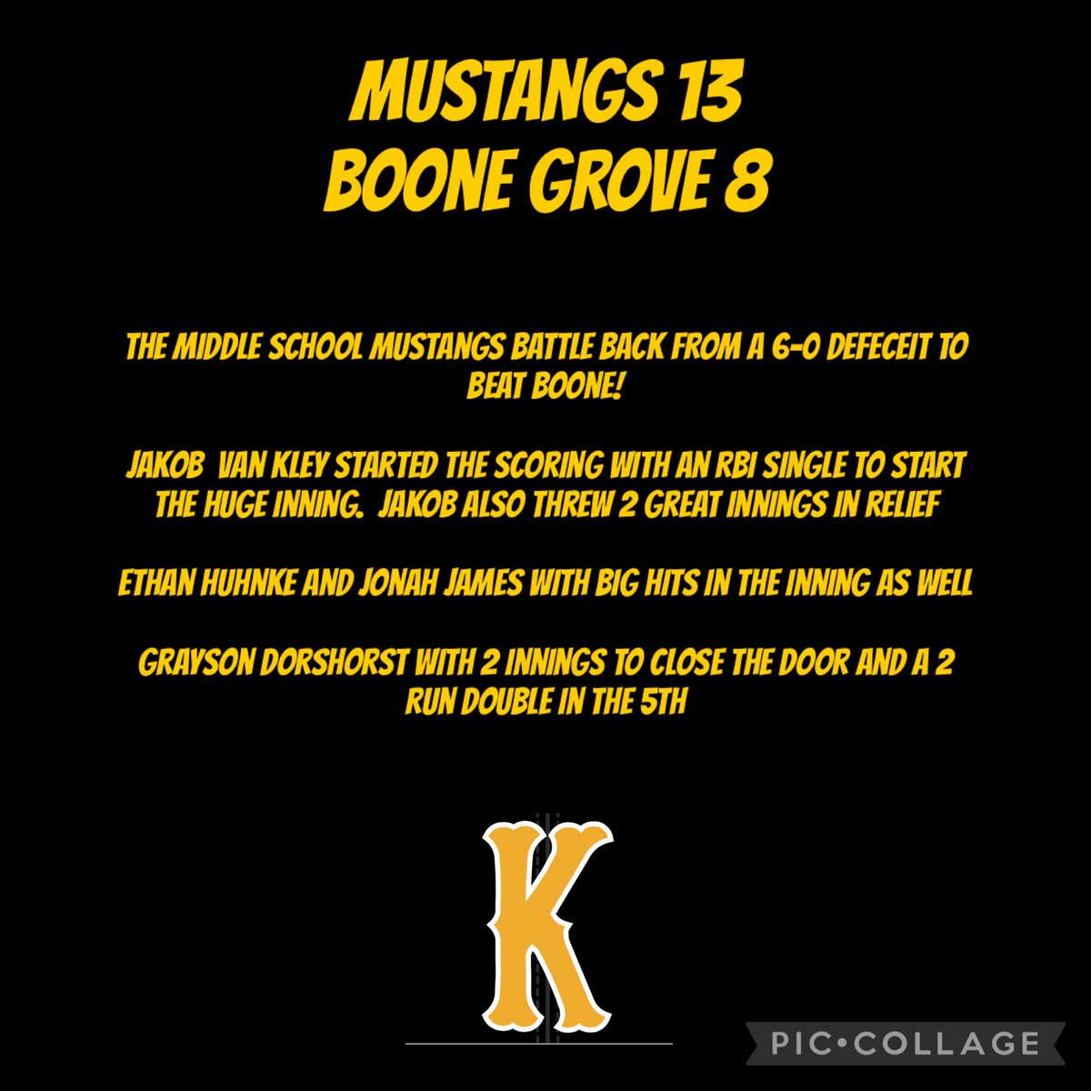 Kouts Baseball tweet media