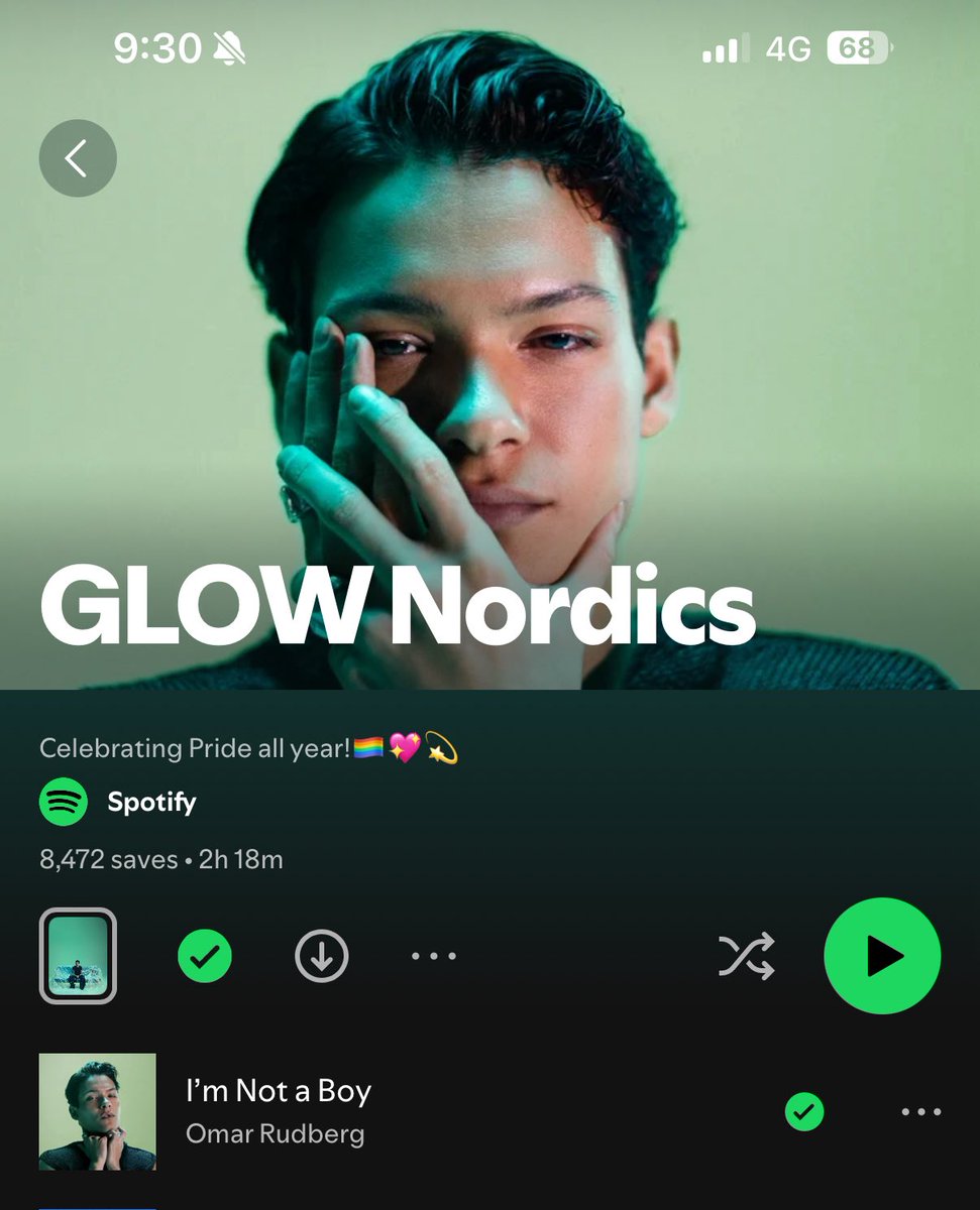 Omar Chart Data (@omrchartdata) on Twitter photo .<a href="/OmarRudberg/">O M A R</a> on the cover of GLOW Nordics playlist on Spotify, a playlist that highlights LGBTQIA+ artists 🌈 
🔗open.spotify.com/playlist/37i9d… .<a href="/OmarRudberg/">O M A R</a> on the cover of GLOW Nordics playlist on Spotify, a playlist that highlights LGBTQIA+ artists 🌈 
🔗open.spotify.com/playlist/37i9d…