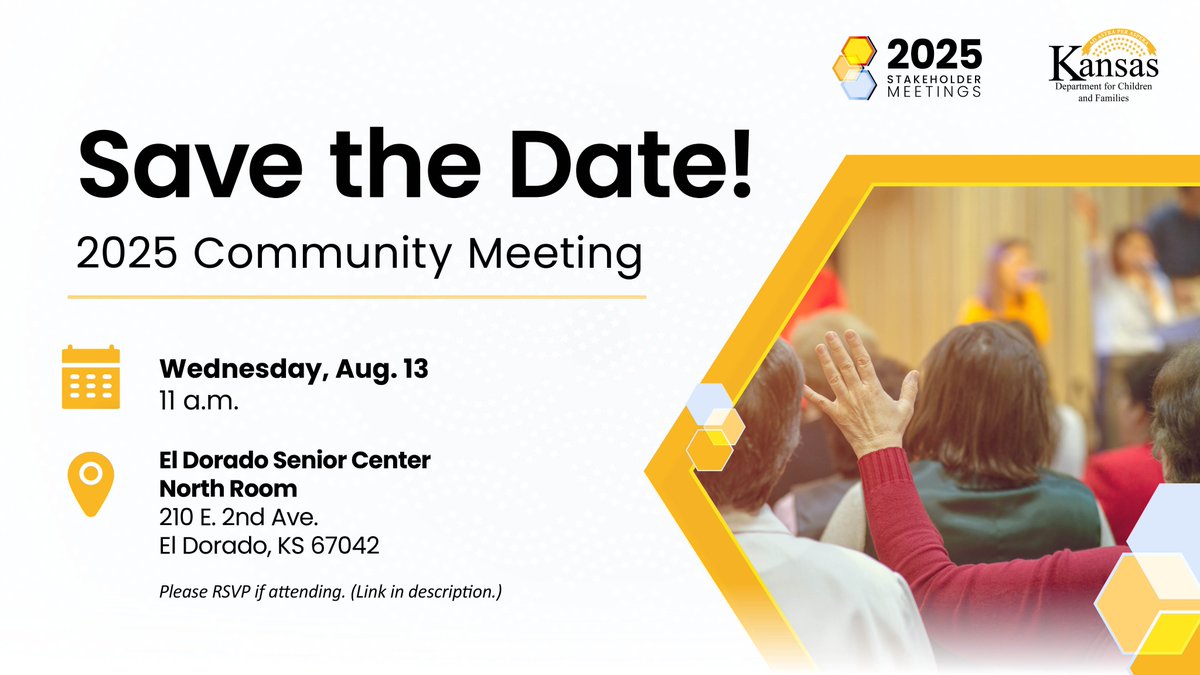 Are you joining us tomorrow in El Dorado for a community meeting?

Please RSVP if you plan on attending, although an RSVP is not required. RSVP here: forms.office.com/g/JE9ZaZtUs3.

#ksleg