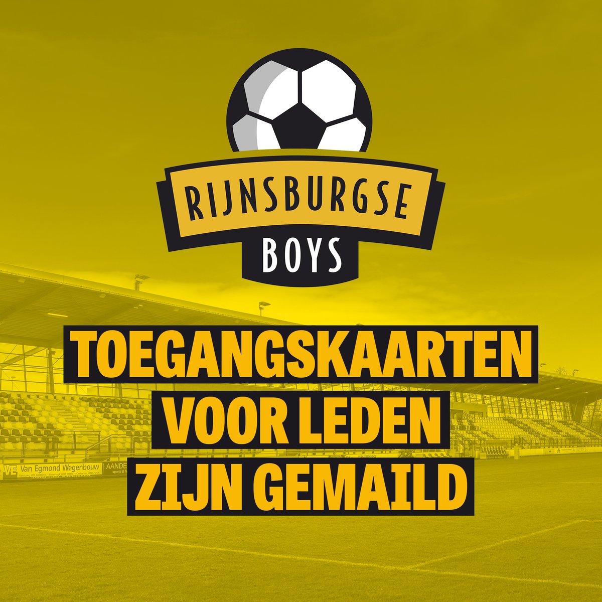 Maandag hebben alle leden een mail ontvangen van Full House Ticketing. Daarin zit een link die verwijst naar de digitale kaart waarmee je toegang krijgt tot de thuiswedstrijden van Rijnsburgse Boys in het nieuwe seizoen.

Lees meer 👉 tinyurl.com/yuyjccsh