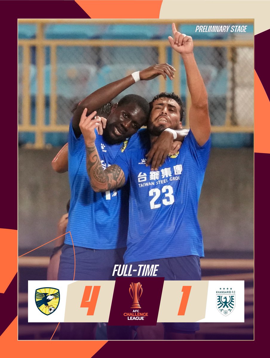 TheAFCGL's tweet image. FT | Tainan City 4️⃣-1️⃣ Khangarid FC 🇲🇳

Tainan City will be playing #ChallengeLeague football for a second successive season!