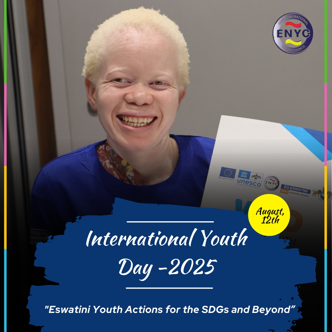 🎉 Happy #InternationalYouthDay2025 ! The 2025 theme, "Eswatini Youth Actions for the SDGs &amp; Beyond," celebrates youth turning global goals into local change, leading in environment, advocacy, and inclusion. 
Keep building a stronger tomorrow! Tag an inspiring youth! 
#IYD2025