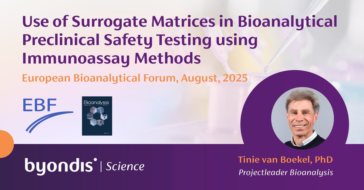 Data in Bioanalysis by the EBF demonstrate the surrogate matrix strategy can reduce/eliminate the reliance on animal matrices in preclinical bioanalysis. We are proud of the contributions of our Bioanalytics &amp; DMPK team to this important research.
➡️ bit.ly/4lsOvhp