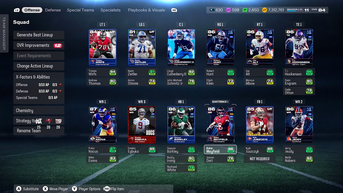 lamantia23's tweet image. Good morning! ☀️

We’ll be live on @twitch at 6pm tonight, diving into H2H on @EASPORTS_MUT and I can’t wait!

🔥20 @giants + 20 @Buccaneers🔥