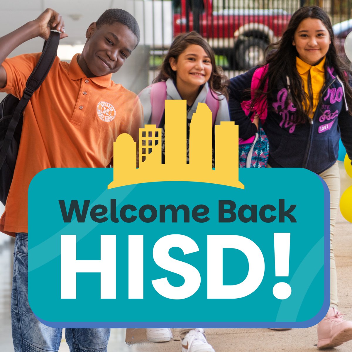 HoustonISD's tweet photo. Welcome, HISD families! We're kicking off the school year today with our UNSTOPPABLE students and teachers, ready to make 2025-2026 the best one yet. π
Drop your school in the comments!
#HISD #BackToSchool #ExcellenceInHISD #HISDisUnstoppable https://t.co/QlatsJGBT4