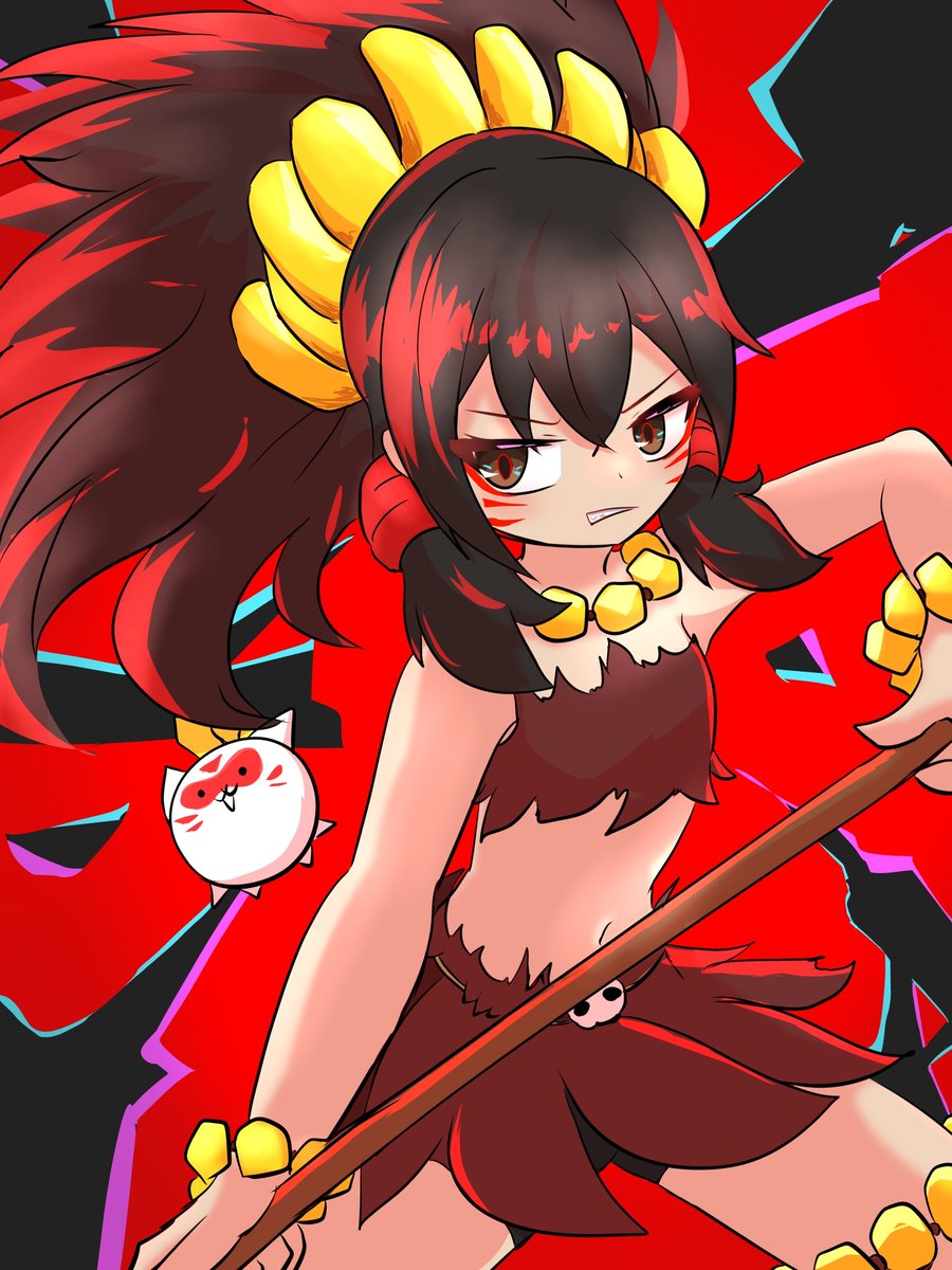 【バナンザウルルン】
バナンザ変身のバナナが民族衣装の飾りに似てるよね
#にゃんこ大戦争版深夜の真剣お絵描き60分一本勝負