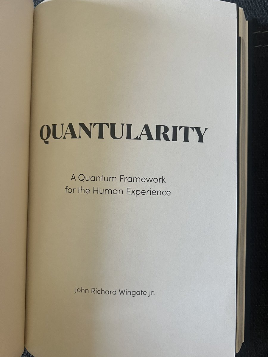 GeneralHodl's tweet photo. thanks @MarshallHayner we all appreciate you a lot & to you too @PresidentHODL i got the book #Quantularity & i haven't read it yet but will start tomorrow night but i was amazed when i briefly opened a page & saw your explanation about
( "The Tyranny of one" ) for copy rights reasons i won't go into details , but it's good to know there are many in the tech world looking out for humanity, appreciate it a lot .
@XassetshodlR the book is awesome i think John & Marshall might be ideological twins , dude they are fighting for the little guy in my opinion , but time will tell ,thanks for all you do @BANKSOCIALio & @MetallicusTDBN many winners in this space #Bsl #Hbar #Xpr #Metal #Loan ,
#QUANTULARITY
A QUANTUM FRAMEWORK FOR THE HUMAN EXPERIENCE
(FIRST EDITION 2025)