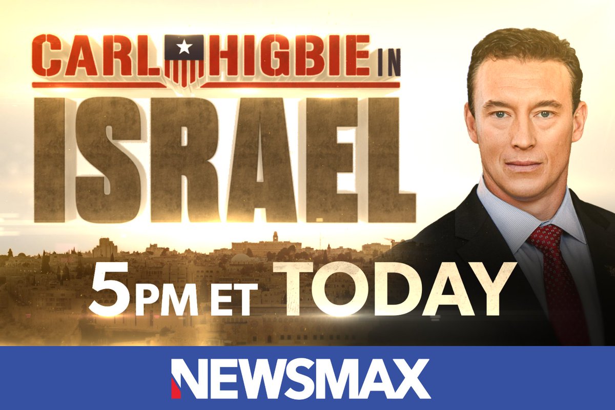 'FRONTLINE' IN ISRAEL: Watch Carl Higbie all week long from Israel, going straight to the source to deliver you the real news happening in the Middle East. Don’t miss Carl's exclusive reports on “Carl Higbie Frontline,” at 5 PM ET, only on NEWSMAX. More: bit.ly/4os5Byt
