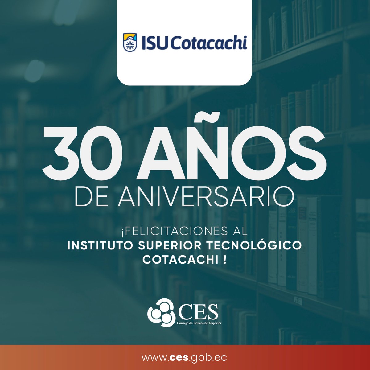 CES (@ces_ec) on Twitter photo 🙋🏻♀️🙋♂️ | El Consejo de Educación Superior felicita al Instituto Superior Tecnológico Cotacachi por su aniversario y reconoce su aporte en beneficio de la educación superior del país.
¡Felicitaciones <a href="/ISTCotacachi/">Instituto Superior Tecnológico Cotacachi</a>! 👏 🙋🏻♀️🙋♂️ | El Consejo de Educación Superior felicita al Instituto Superior Tecnológico Cotacachi por su aniversario y reconoce su aporte en beneficio de la educación superior del país.
¡Felicitaciones <a href="/ISTCotacachi/">Instituto Superior Tecnológico Cotacachi</a>! 👏