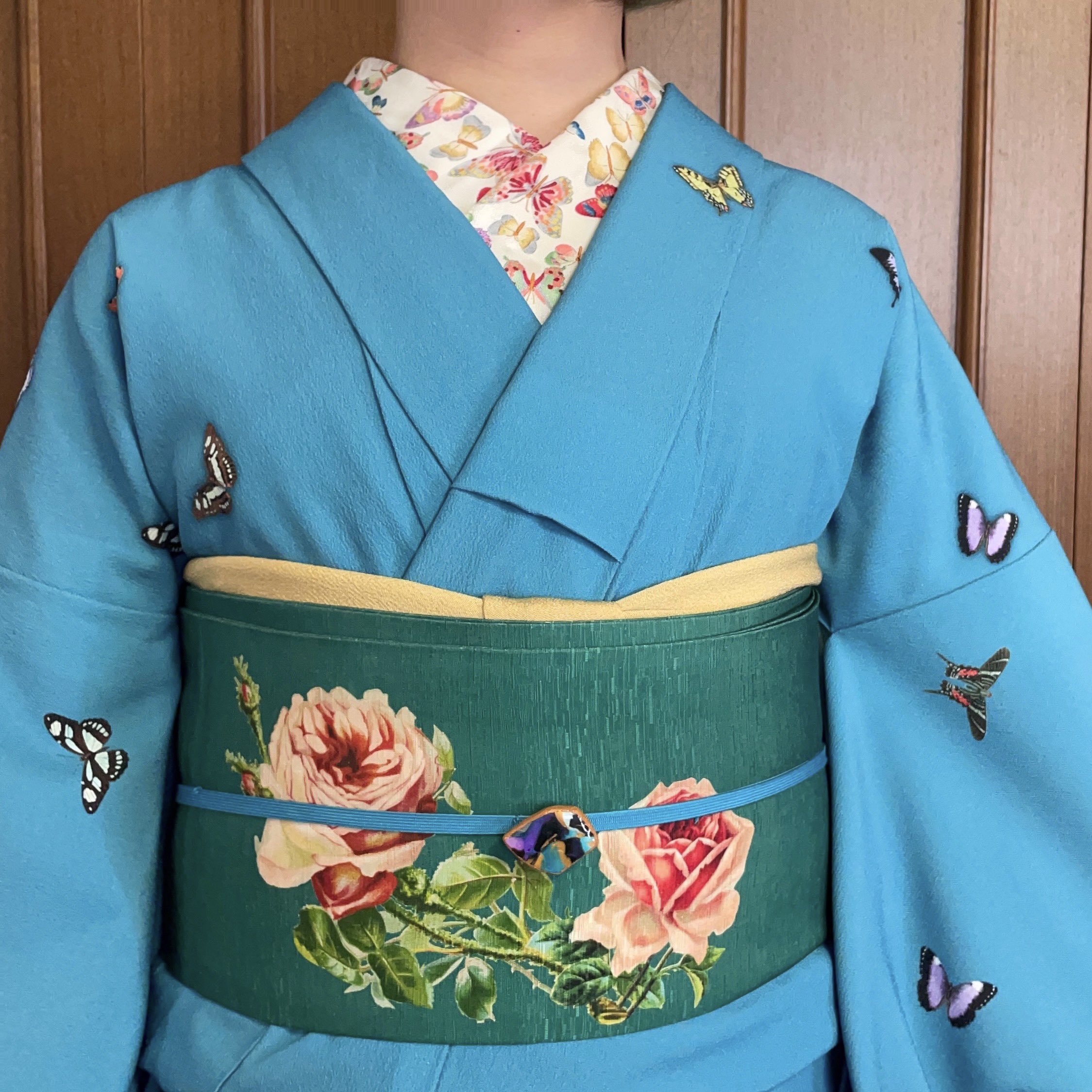 豆千代モダン　牡丹　名古屋帯　小紋 豆千代モダン 牡丹 名古屋帯 小紋 - メルカリ