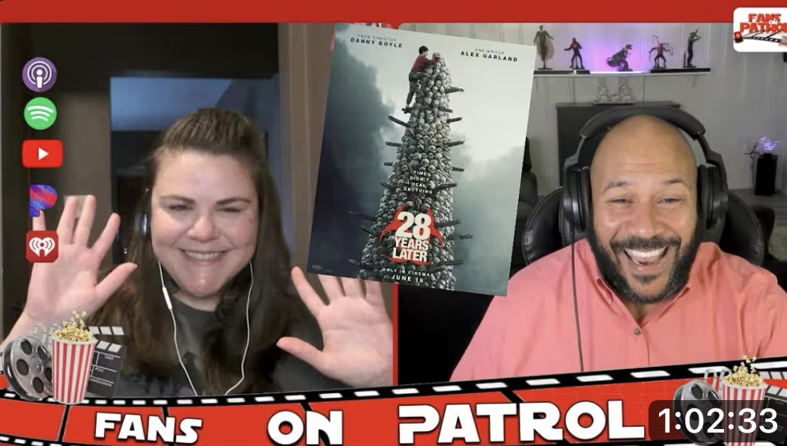 What’s up guys brand new show! This week we are tackling @tiffobot most anticipated movie of the season #28YearsLater check us out on all platforms, Apple podcast and YouTube podcasts.apple.com/us/podcast/fan… and youtube.com/live/QREzzlrnP…
