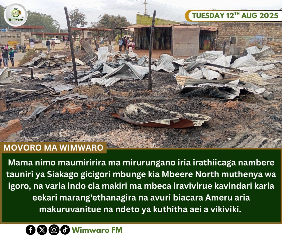 Mama nimo maumiririra ma mirurungano iria irathiicaga nambere tauniri ya Siakago gicigori mbunge kia Mbeere North muthenya wa igoro, na varia indo cia makiri ma mbeca iravivirue kavindari karia eekari marang'ethanagira na avuri biacara Ameru aria makuruvanitue na kwia nduthi.