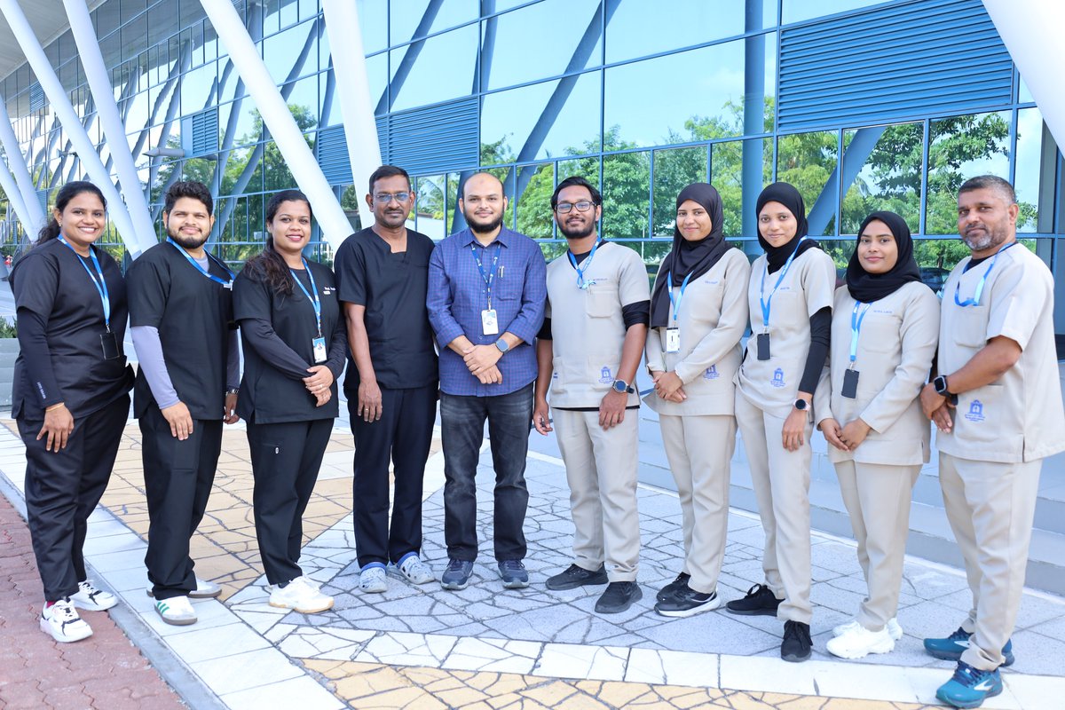 Addu Equatorial Hospital (@aeh_mv) on Twitter photo Wrapping up 3 weeks of hands-on learning!
Congratulations to the 3rd batch of MNU Physiotherapy students on successfully completing their Community Internship placement with us.
Wishing you all the best in your journey ahead!
Follow Our Journey!
<a href="/presidencymv/">The President's Office</a> <a href="/MoHmv/">Ministry of Health</a> Wrapping up 3 weeks of hands-on learning!
Congratulations to the 3rd batch of MNU Physiotherapy students on successfully completing their Community Internship placement with us.
Wishing you all the best in your journey ahead!
Follow Our Journey!
<a href="/presidencymv/">The President's Office</a> <a href="/MoHmv/">Ministry of Health</a>