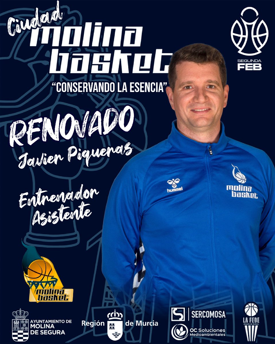 SEGUNDA FEB | Ciudad Molina Basket y Javi Piqueras siguen de la mano 

Campeón cadete y junior regional, dos temporadas brillantes en EBA como entrenador principal y ascenso en Gijón con el staff al que continuará aportando todo su conocimiento del juego 

#ConservandoLaEsencia
