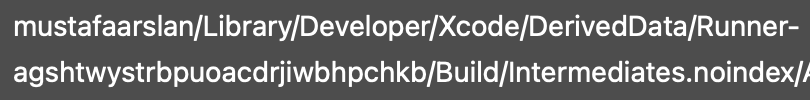 xcode sırf hata çıkarmak için random klasör adı sallamış.