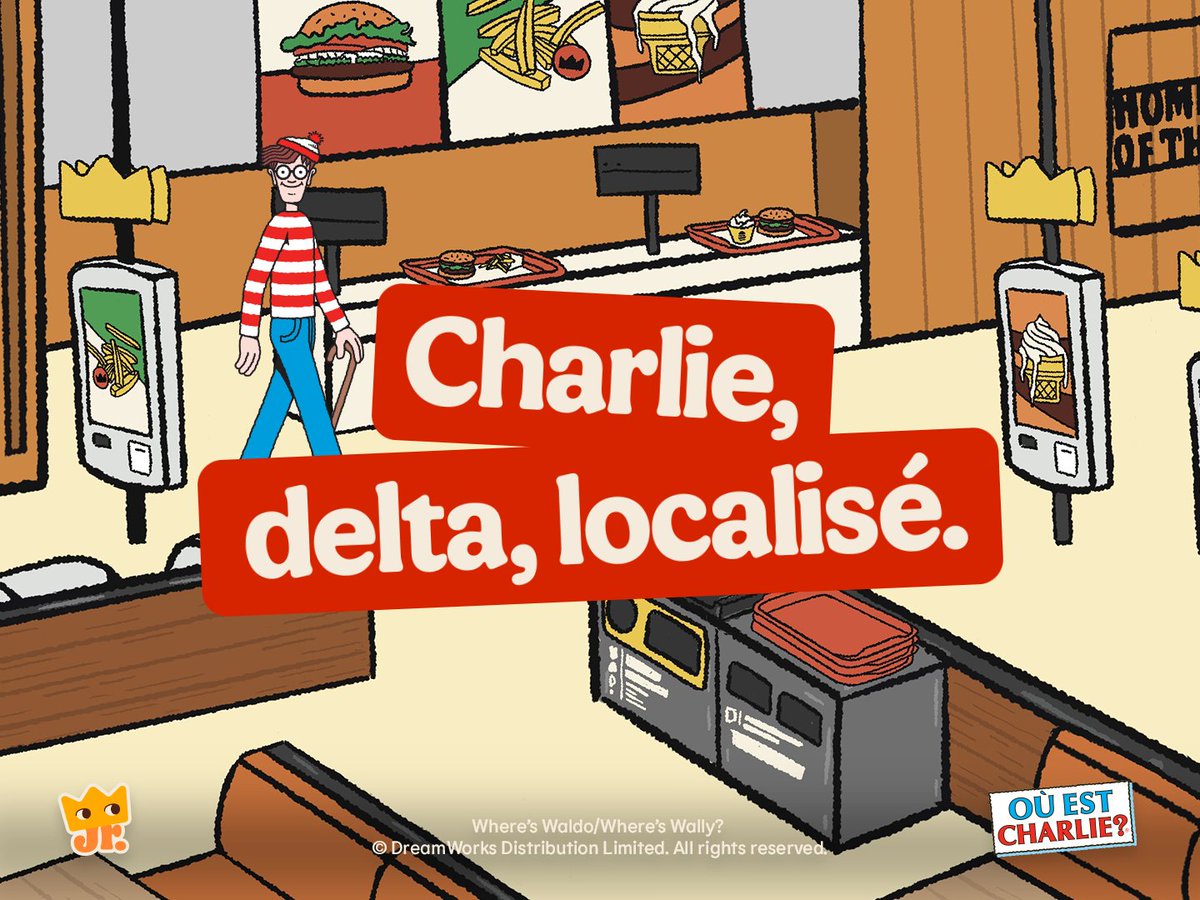 BurgerKingFR's tweet photo. Charlie c’est Charlie : choisis ta trousse « Où est Charlie ? » dans nos Menus King Junior parmi les 6 exclusives à collectionner. https://t.co/EFrizI9xC5
